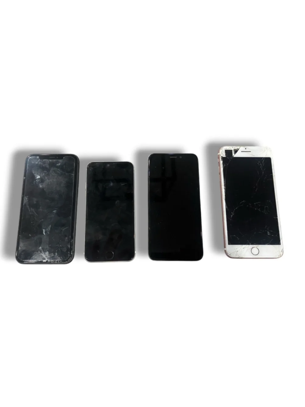 Lot Of 3 Iphones And 1 Cricket Phone